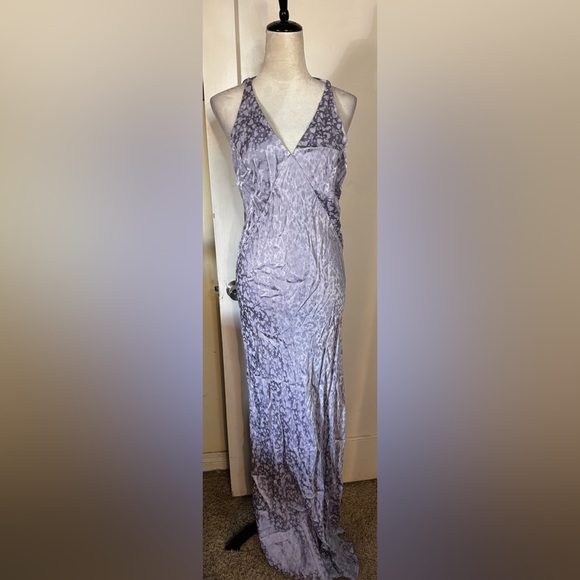 Topshop Dresses & Skirts - NWT Topshop Lavender Leopard Print Maxi Dress Backless Sun dress summer beach
